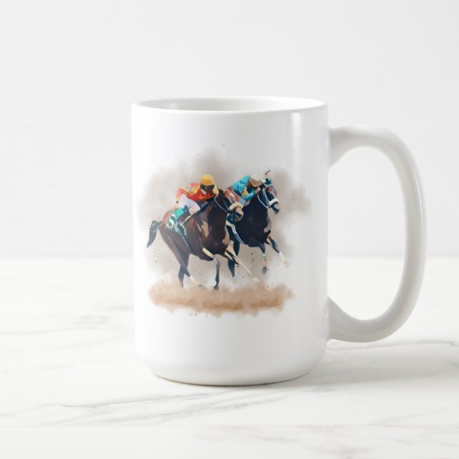 Mug de course de chevaux (Droite)