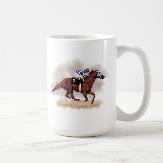 Mug de course de chevaux (Droite)