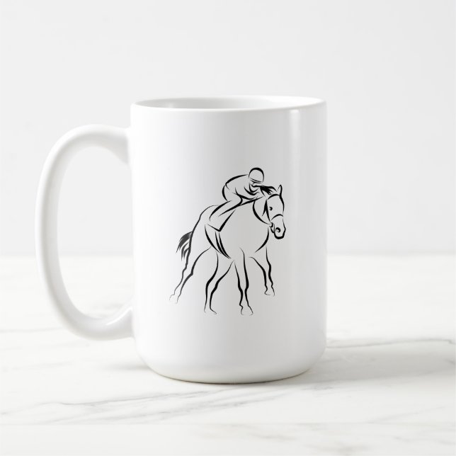 Mug de course de chevaux (Gauche)