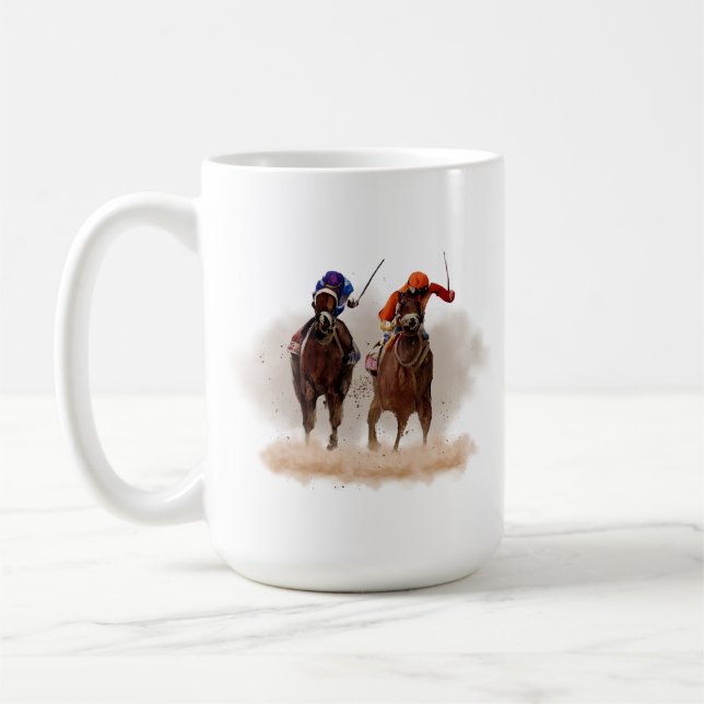 Mug de course de chevaux (Gauche)
