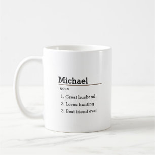 Mug de définition de nom personnalisé, personnalis