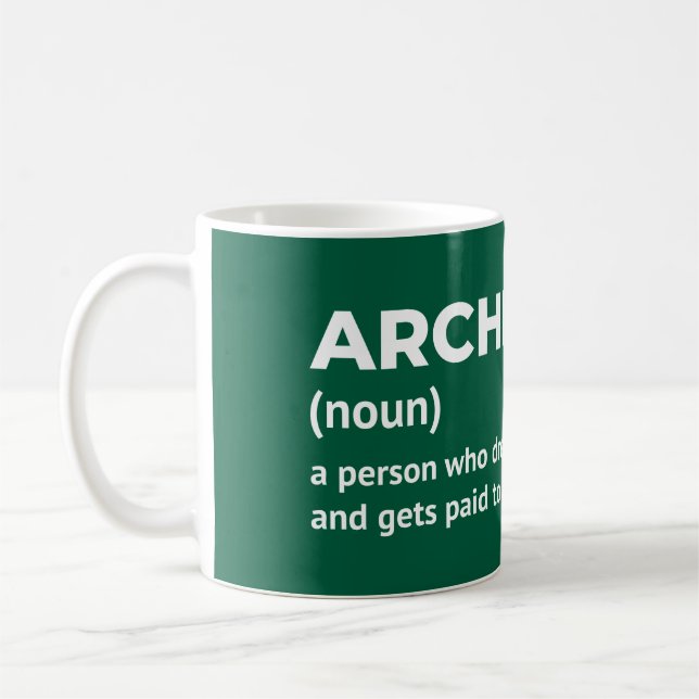Mug de définition de Witty Architect (Gauche)