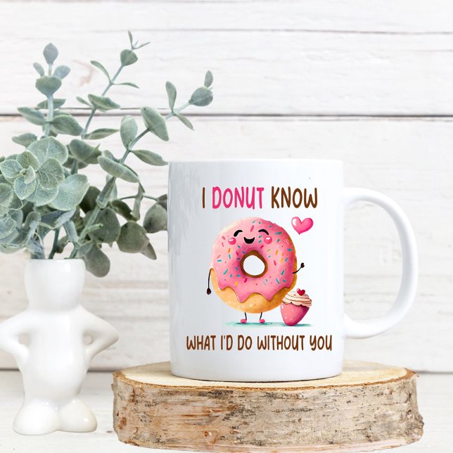 Mug de demoiselle d'honneur avec proposition de ma (Donut Know Mug)