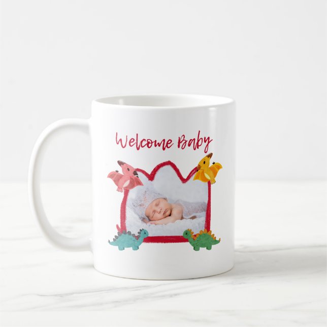 Mug de dessin pour bébé de bienvenue - Cadeau parf (Gauche)