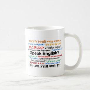 Mug De divers produits de langue - parlez anglais ?