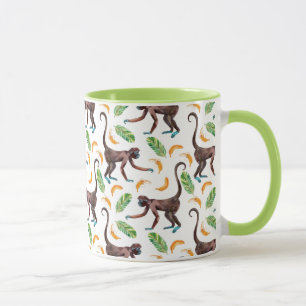 Mug De doux singes qui jonglent avec des bananes