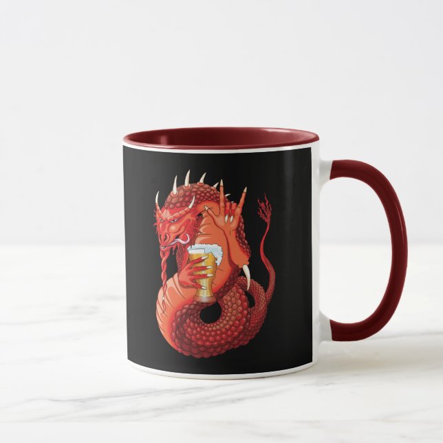 Mug de dragon à boire de la bière (Droite)