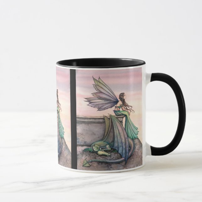 Mug de dragon de fée de canard enchanté (Droite)