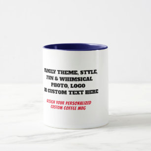 Mug de famille personnalisée - Cadeau personnalisé