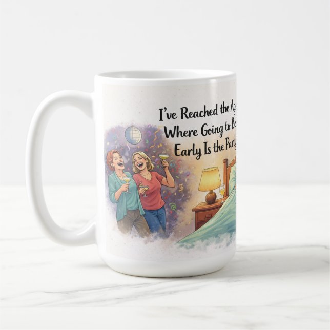 Mug de fête de fin de soirée personnalisé (Gauche)