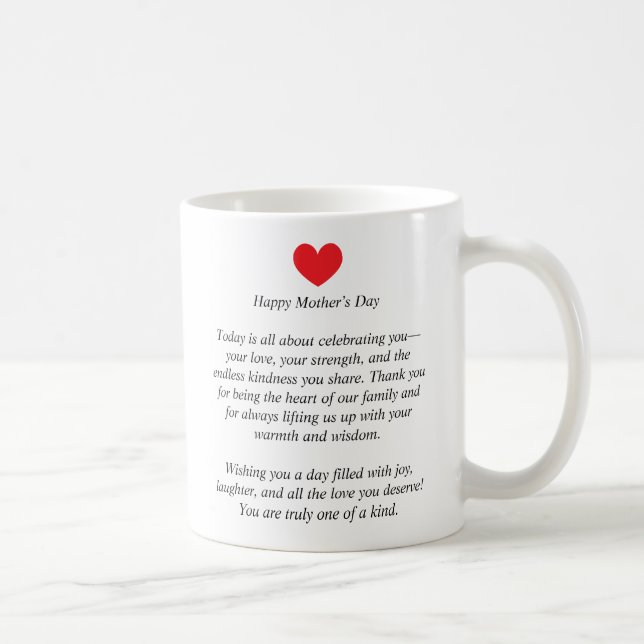 Mug de fête des mères personnalisées - Nom personn (Droite)