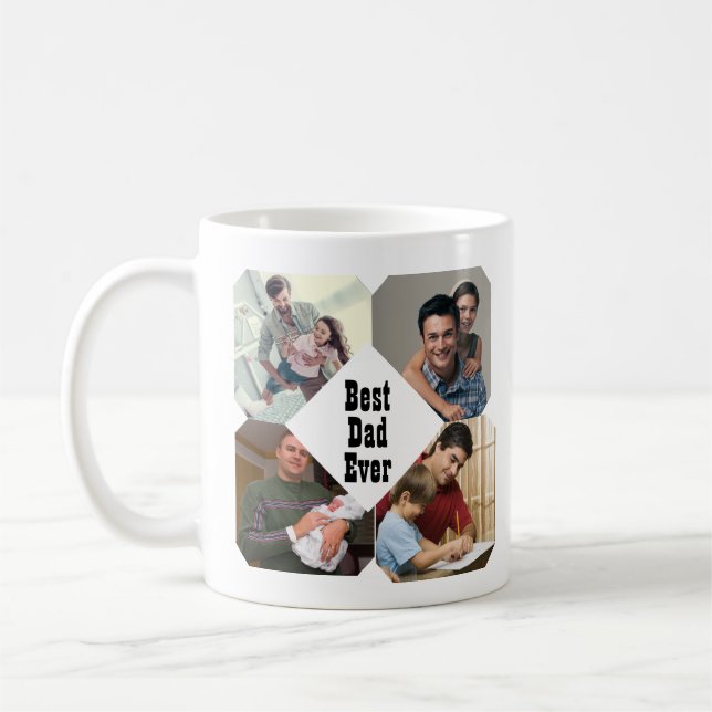 Mug de fête du père personnalisé - Nom et oreille  (Gauche)