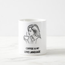 Mug de fille au café : Sip and Saving
