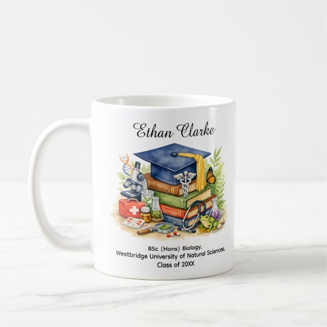 Mug de fin d'études du parcours de biologiste (Gauche)