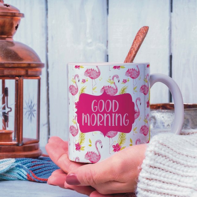 Mug de Flamants roses tropicaux (Créateur téléchargé)