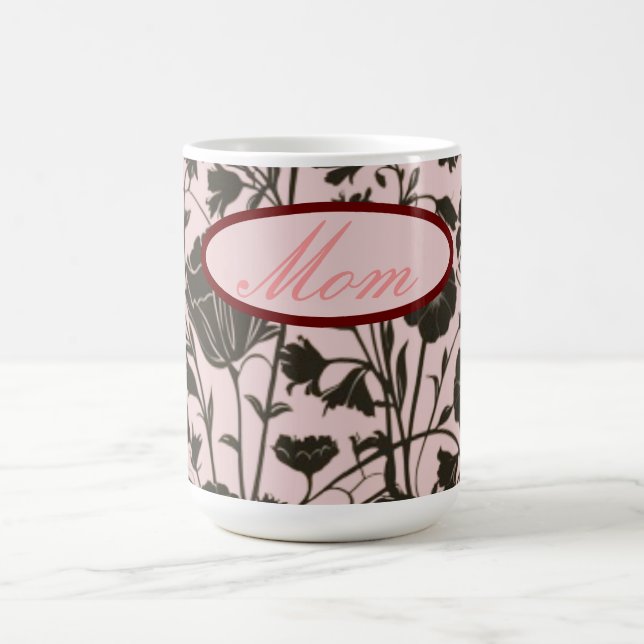 Mug de fleurs blanches pour la fête des mères (Centre)