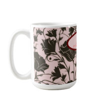 Mug de fleurs blanches pour la fête des mères