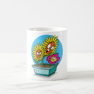 Mug de fleurs en colère