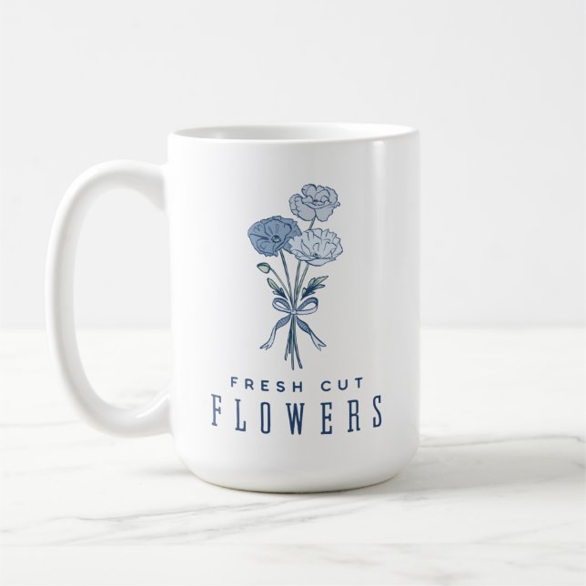 Mug de fleurs fraîches coupées (Gauche)