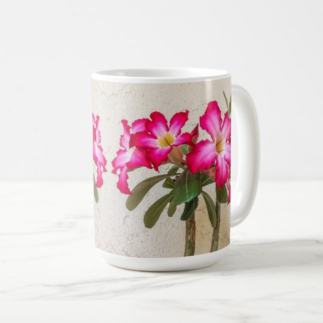 Mug de fleurs Roses du désert (Devant droit)