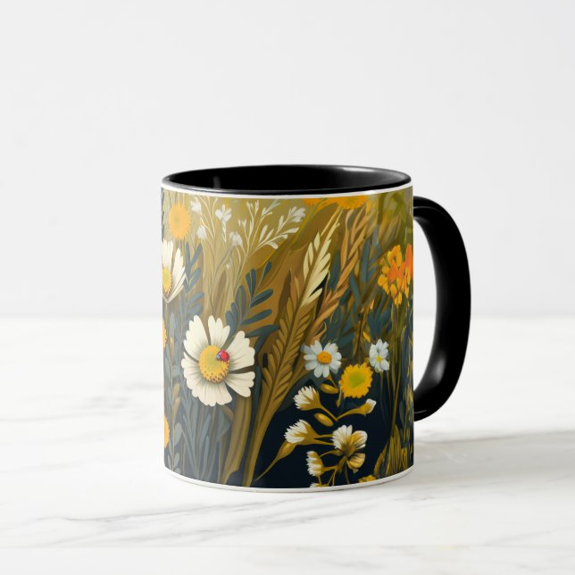 Mug de Fleurs sauvages d'automne fantastique (Devant droit)