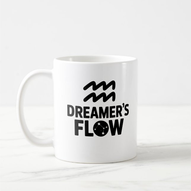 Mug de flux de Dreamer - Aquarius Zodiac Cup (Gauche)