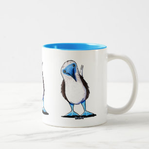 Mug de fond pied bleu