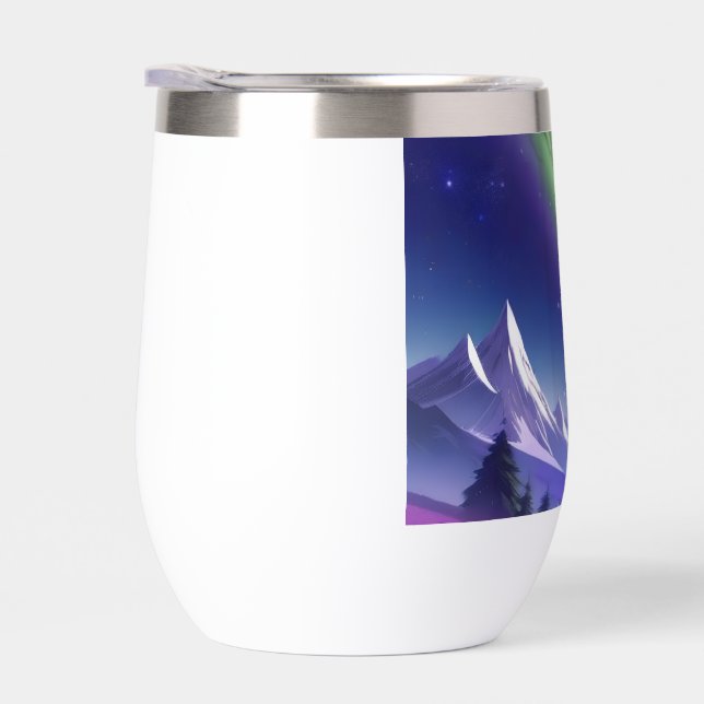 Mug de galaxie cosmique - Nebula verte sur le mont (Droite)
