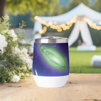 Mug de galaxie cosmique - Nebula verte sur le mont