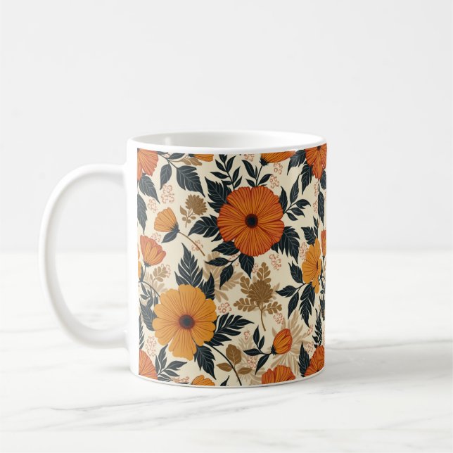 Mug de géométrie florale en gras (Gauche)