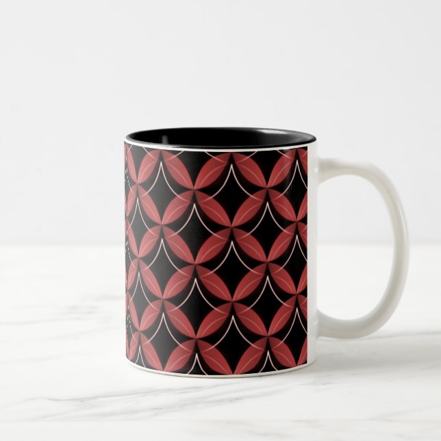 Mug de Glam dans le centre-ville, rouge de Crimson (Droit)