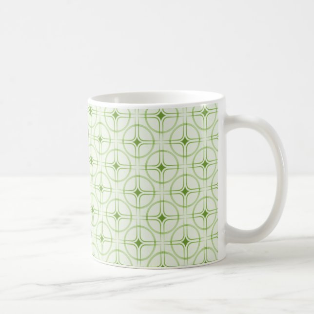 Mug de glam rétro, vert (Droite)