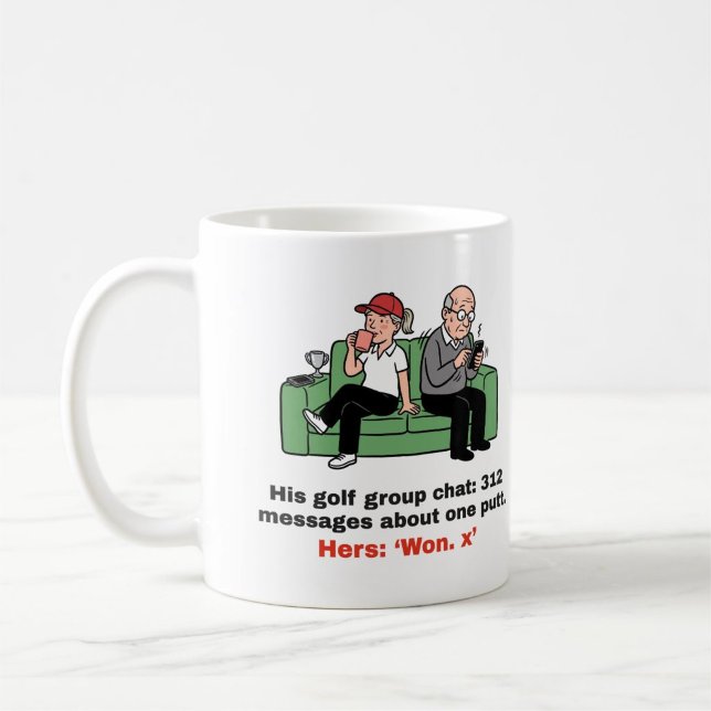 Mug de golf pour dames : 312 messages à propos d'u (Créateur téléchargé)