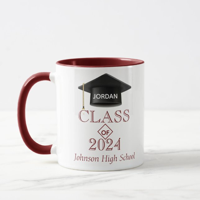 Mug de graduation personnalisée (Gauche)