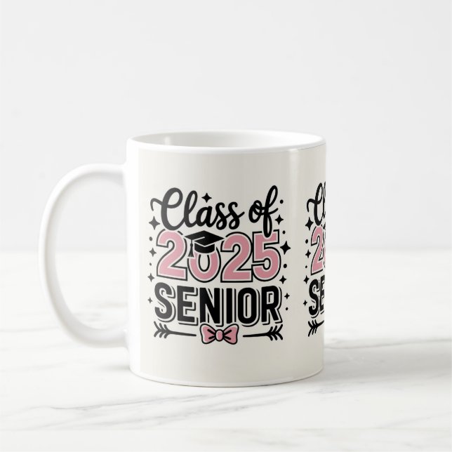 Mug de graduation personnalisée - Classe de 2025 (Gauche)