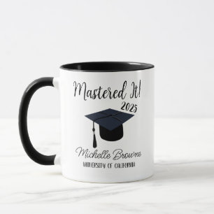 Mug De Graduation Personnalisée, Mastered It 2025 