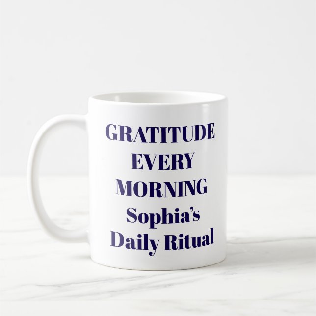 Mug de gratitude chaque matin (Gauche)