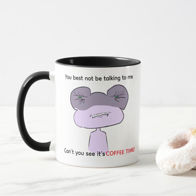 Mug de grenouille à mâchoires pour les amateurs de (Avec donut)
