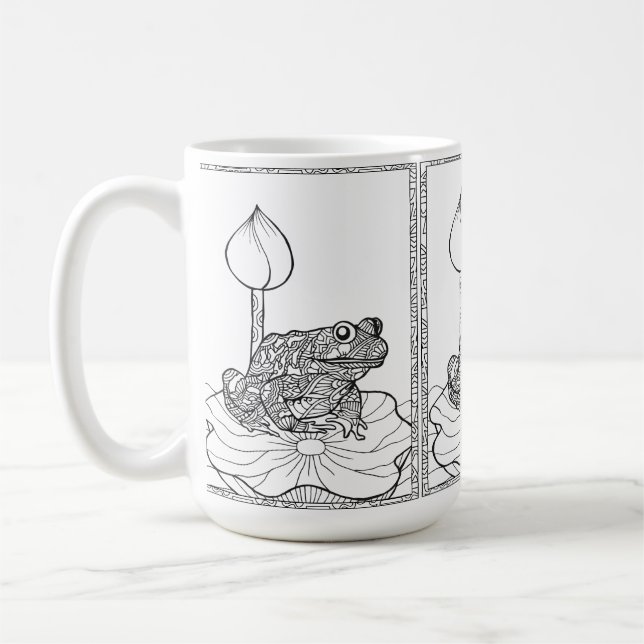 Mug de grenouille (transparent) (Gauche)
