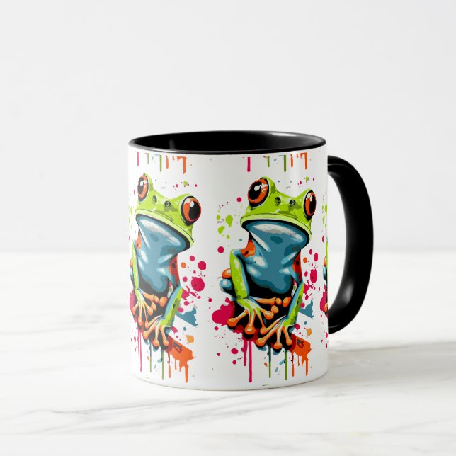 Mug de grenouille tropicale - Mug de café prince d (Devant droit)