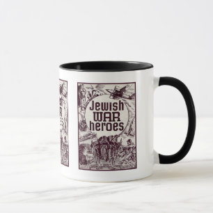 Mug De guerre de héros conception juive en second lie