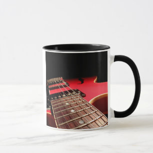 Mug De guitare de fin rouge original électrique -