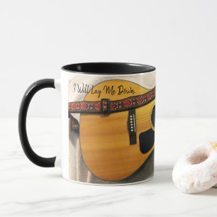 Mug de guitare populaire avec texte