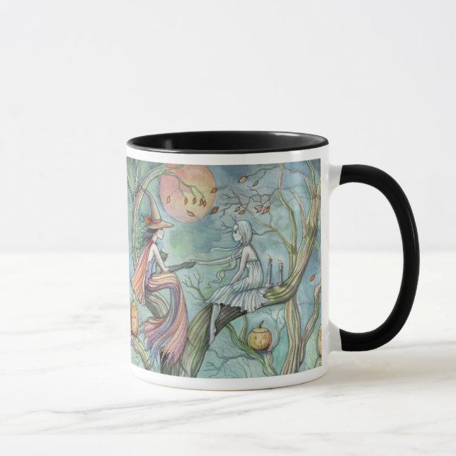 Mug de Halloween Sorcière Gothique Fantôme (Droite)