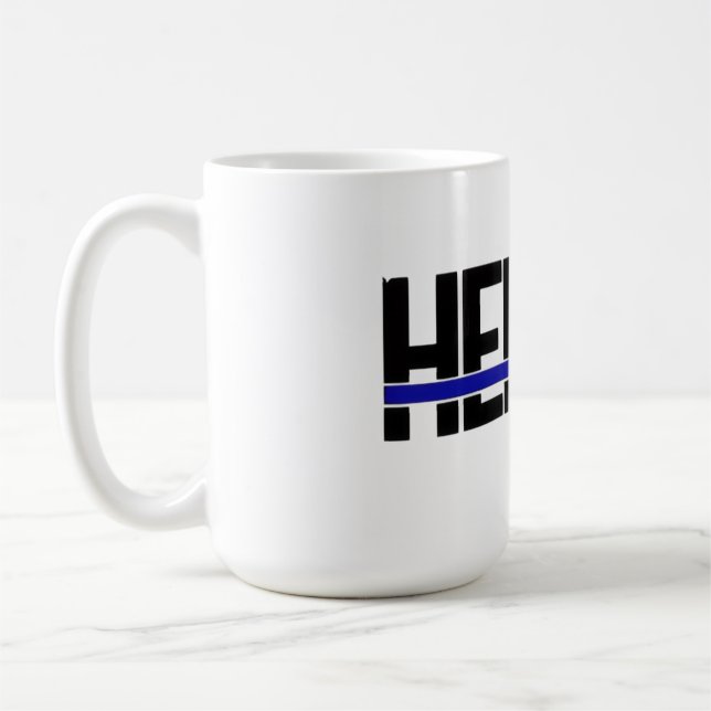 mug de héros de police (Gauche)