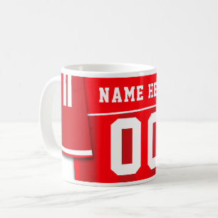 Mug de jersey Footy de football personnalisable, r