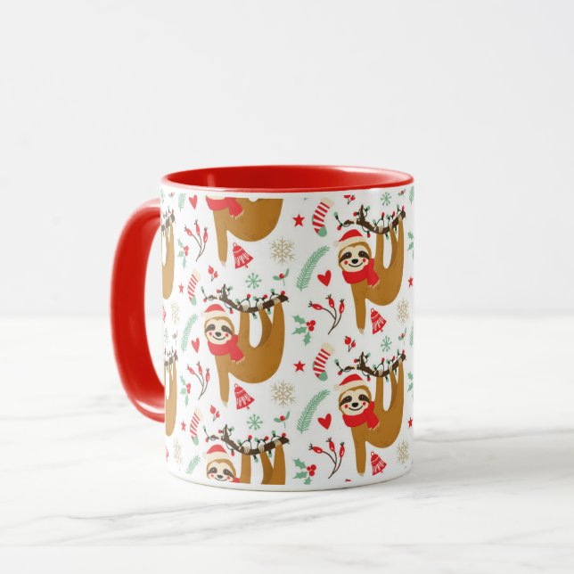 Mug De jolies fentes de Noël (Devant gauche)