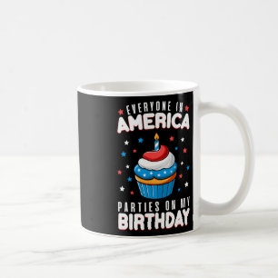 Mug De Juillet Anniversaire Fête Garçon Fille 4 Juille