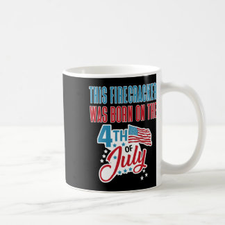 Mug De Juillet Anniversaire Firecracker Né Le Quatrièm
