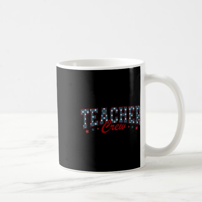 Mug De Juillet Enseignant Patriotique Chemise Enseigna (Droite)